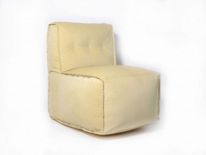 Прямое модульное бескаркасное кресло Комфорт (Желтый велюр) в Югорске - yugorsk.germes-mebel.ru | фото